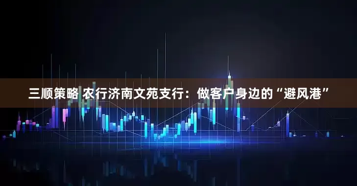 三顺策略 农行济南文苑支行：做客户身边的“避风港”