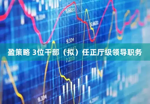 盈策略 3位干部（拟）任正厅级领导职务